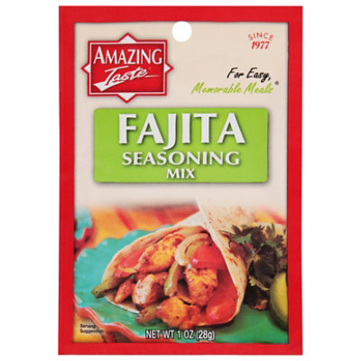 Amazing Taste Fajita Seasoning Packet 1 Oz Pavilions