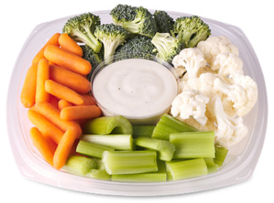 Fresh Cut Veggie Bowl With Dip - 30 Oz