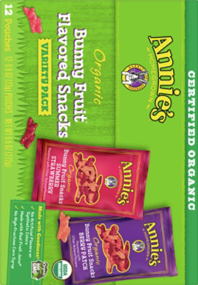 Annies Homegrown Organic Fruit Snacks Bunny Variety Pack - 12-0.8 Oz - Image 6