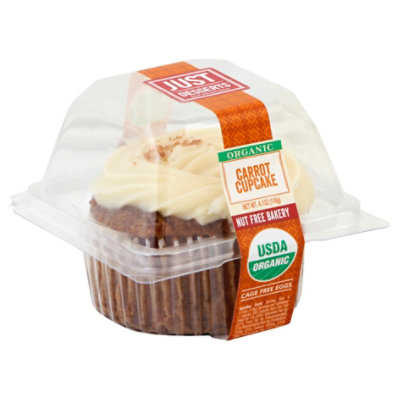 Just Desserts Cupcake Organic Carrot - Each