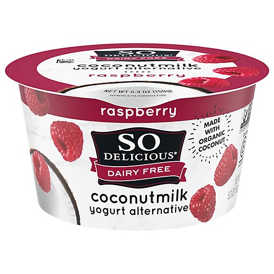 So Delicious Dairy Free Yogurt Alternative Coconutmilk Raspberry - 5.3 Oz
