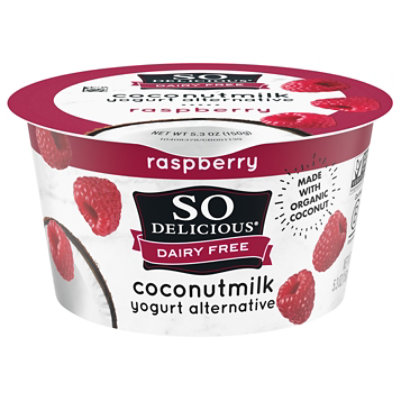 So Delicious Dairy Free Raspberry Coconut Milk Yogurt Cup - 5.3 Oz