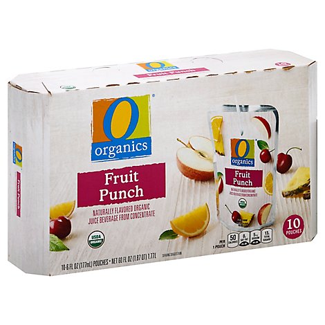O Organics Organic Juice Beverage Fruit Punch - 10-6 Fl. Oz.