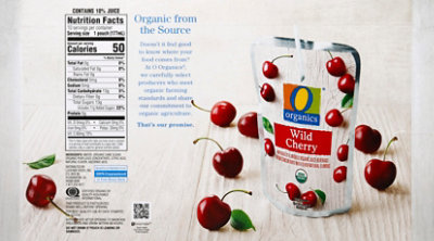 O Organics Organic Juice Beverage Wild Cherry - 10-6 Fl. Oz. - Image 3