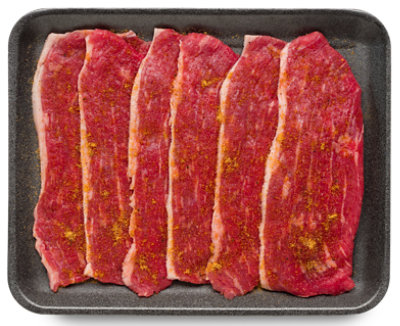 Meat Counter Beef USDA Choice Carne Asada Marinated - 1.50 LB