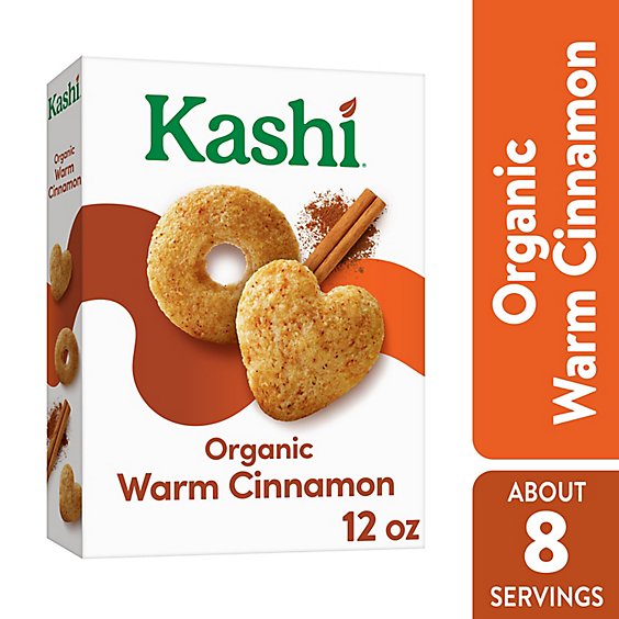 Kashi Organic Vegetarian Protein Warm Cinnamon Breakfast Cereal - 12 Oz
