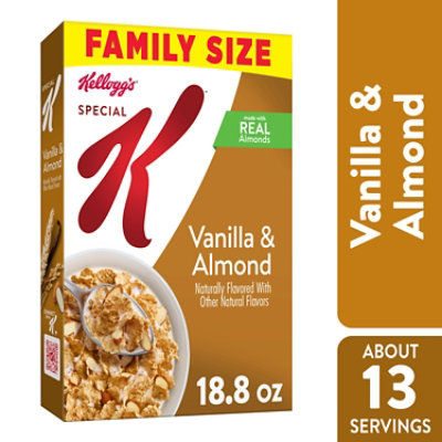 Special K Breakfast Cereal Made with Real Almonds Vanilla and Almond - 18.8 Oz
