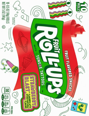 Betty Crocker Fruit Roll Ups Fruit Flavored Snacks Strawberry Sensation - 10-0.5 Oz - Image 5