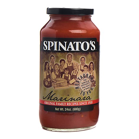 Spinatos Pasta Sauce Marinara Jar - 24 Oz