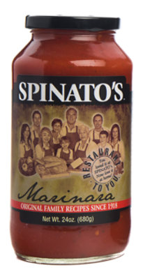 Spinatos Pasta Sauce Marinara Jar - 24 Oz