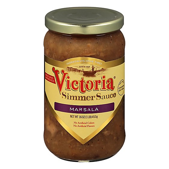Victoria Simmer Sauce Marsala Jar - 16 Oz