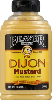 Beaver Brand Mustard Hot Dijon Bottle - 12.5 Oz - Image 1