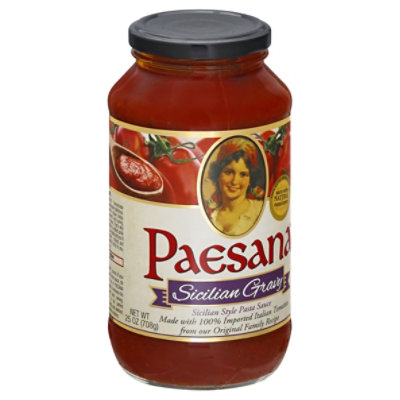Paesana Pasta Sauce Sicilian Gravy Sicilian Style - 25 Oz - Image 1