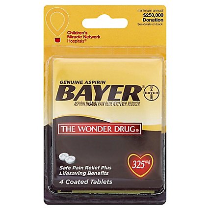 Convenience Valet Bayer Aspirin - 4 Count - Image 1