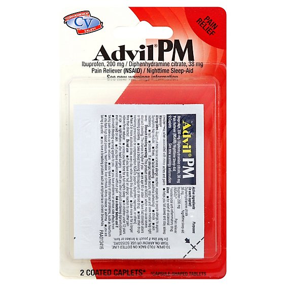 Convenience Valet Advil PM - 2 Count