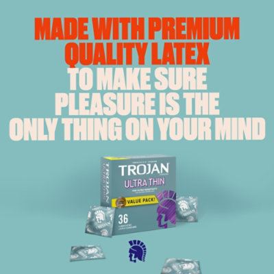 Trojan Ultra Thin Condoms For Ultra Sensitivity Pack - 36 Count - Image 4