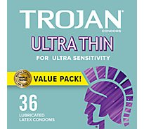 Trojan Ultra Thin Condoms For Ultra Sensitivity - 36 Count