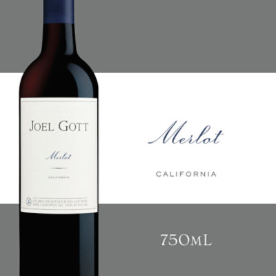Joel Gott Wines Merlot Red Wine Bottle - 750 Ml - Image 1