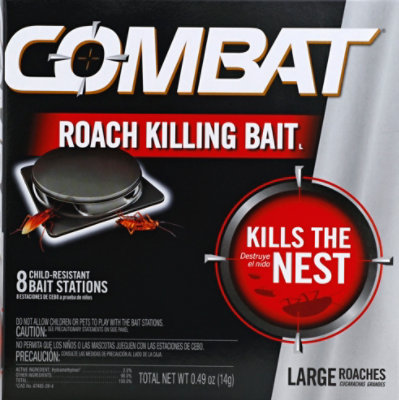 Combat Roach Killing Bait Station Large Roach - 8 Count - Image 2