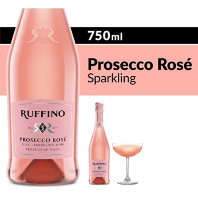 Ruffino Prosecco DOC Italian Rose Sparkling Wine - 750 Ml