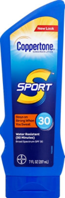 Coppertone Sport Lotion Spf 30 - 7 Oz - Image 1