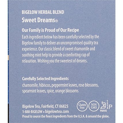 Bigelow Herbal Tea Caffeine Free Sweet Dreams - 20 Count - Image 3