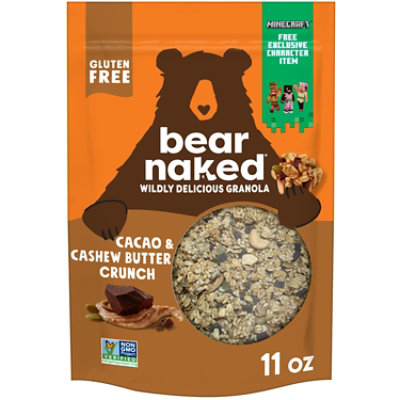 Bear Naked Granola Cereal Vegan and Gluten Free Cacao and Cashew Butter - 11 Oz