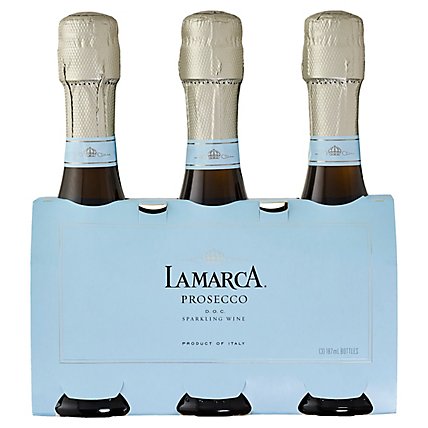 La Marca Prosecco Sparkling Wine Single Serve Bottles - 3-187 Ml - Image 1
