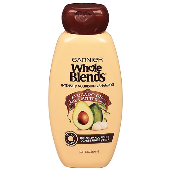 Garnier Whole Blends Avocado Shea Shampoo - 12.5 Oz