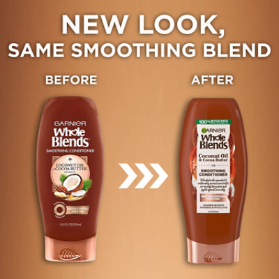 Garnier Whole Blends Smoothing Conditioner Coconut Oil and Cocoa Butter - 12.5 Fl. Oz. - Image 4