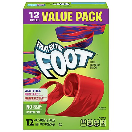 Betty Crocker Fruit Flavored Snacks Fruit By The Foot Variety Pack - 12-0.75 Oz - Image 3