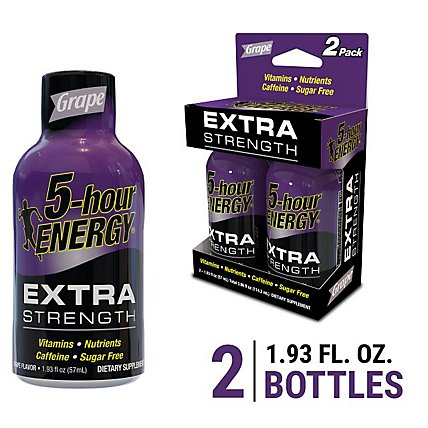 5-hour ENERGY Grape Extra Strength Shot - 2-1.93 Fl. Oz. - Image 1