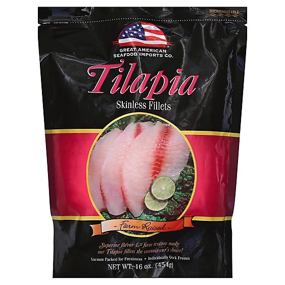 Great American Tilapia Fillet - 1 Lb