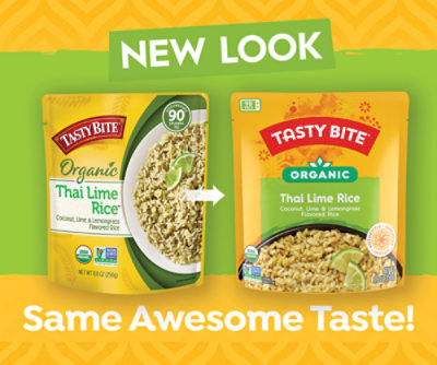 Tasty Bite Organic Thai Lime Rice Fragrant Lime Rice - 8.8 Oz - Image 3