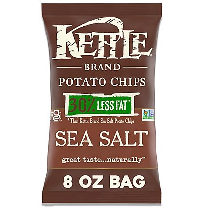 Kettle Brand Sea Salt Potato Chips - 8 Oz - Image 2