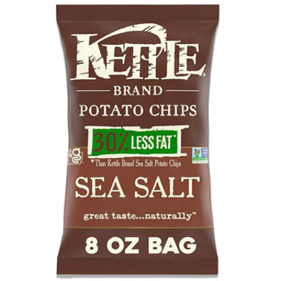 Kettle Brand Less Fat Sea Salt Kettle Potato Chips - 8 Oz - Safeway