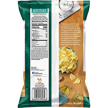 Lays Potato Chips Kettle Cooked Cream Cheese & Chive - 8 Oz - Image 6