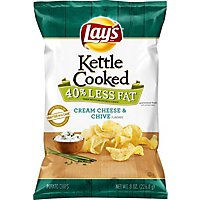 Lays Potato Chips Kettle Cooked Cream Cheese & Chive - 8 Oz - Image 2