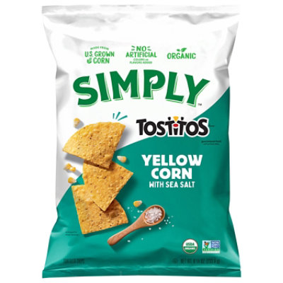 TOSTITOS Tortilla Chips Simply Organic Yellow Corn - 8.25 Oz - Image 1