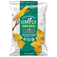 TOSTITOS Tortilla Chips Simply Organic Yellow Corn - 8.25 Oz - Image 1