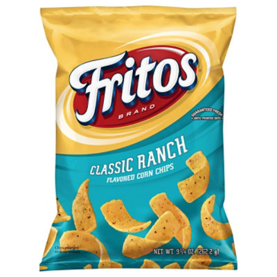 Fritos Corn Chips Flavored Classic Ranch - 9.25 Oz