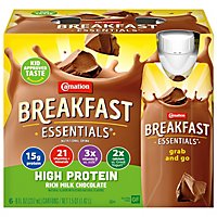 Carnation Breakfast Essential High Protein Nutritional Drink Rich Milk Chocolate - 6-8 Fl. Oz. - Image 2