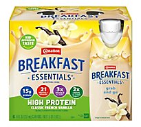 Carnation Breakfast Essentials High Protein Nutritional Vanilla Drink - 6-8 Fl. Oz.