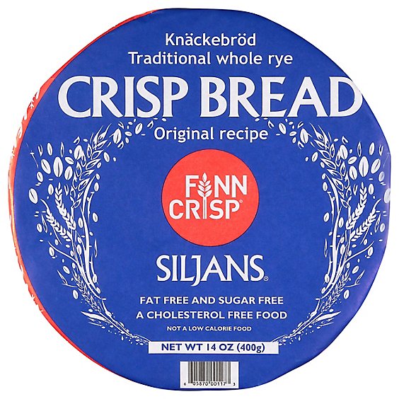 Finn Crisp Siljans Whole Rye Original Crispbread - 14 Oz