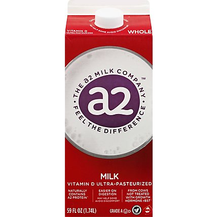 a2 Milk Whole Milk - Half Gallon - Image 2