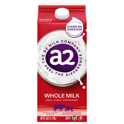 a2 Milk Whole Milk - Half Gallon - Image 2