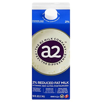 a2 Milk 2% Reduced Fat Milk - Half Gallon - Image 3