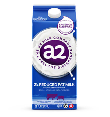 a2 Milk 2% Reduced Fat Milk - Half Gallon - Image 1