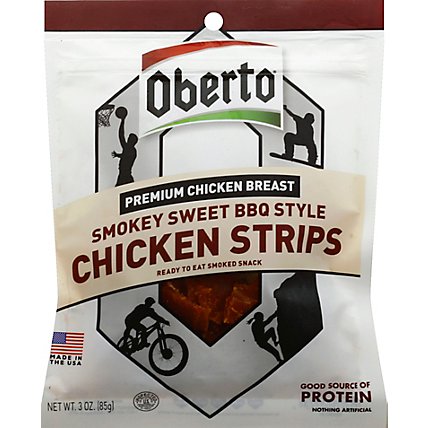 Oberto Chicken Strips Smokey Sweet BBQ Style - 3 Oz - Image 2
