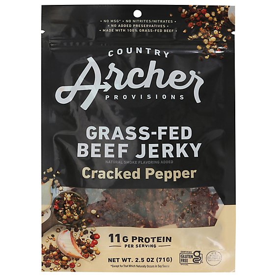 Country Archer Cracked Pepper Beef Jerky - 2.5 Oz.
